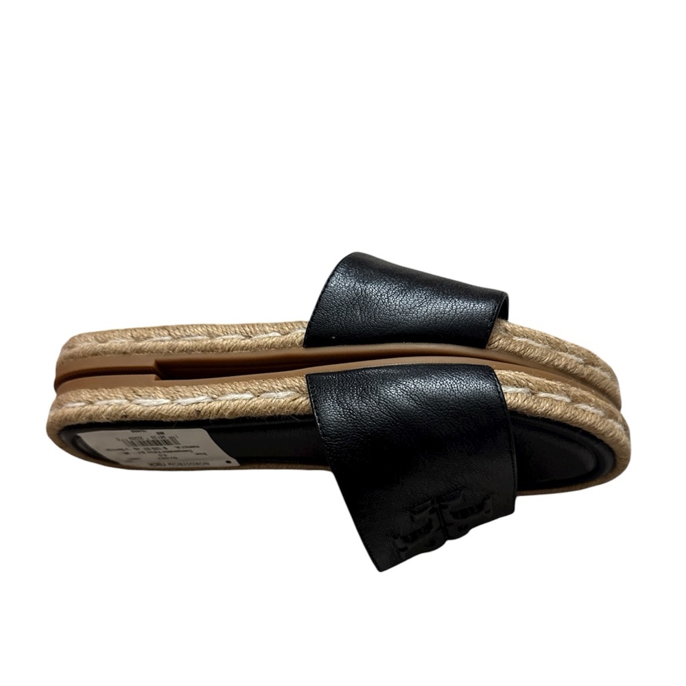 Tory Burch Black Espadrille Slides - Picture 7 of 11